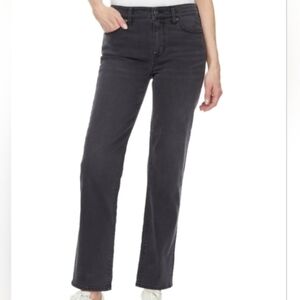 Hudson Jeans Faded Black Straight Leg Crop Size 16